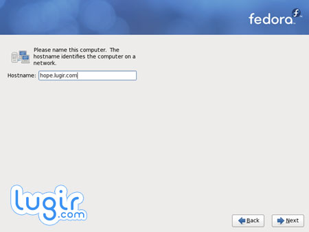 安装 Fedora 12，设置计算机名称[图]