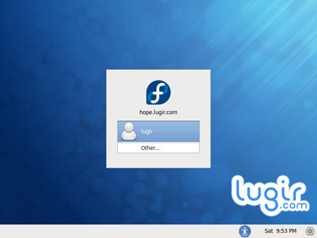 Fedora 12 登录界面[图]