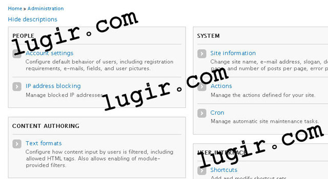 Drupal 7 默认配置界面