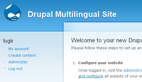 Drupal 多语言站点英文界面截图