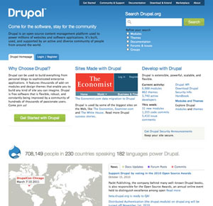 Drupal 首页布局